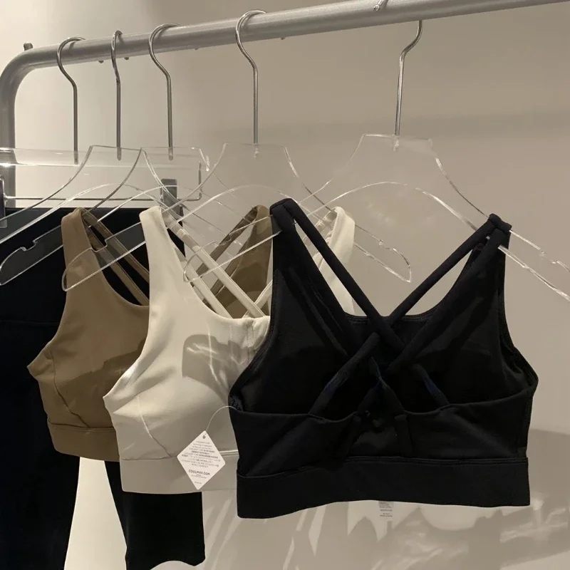 스포티 한 캐미솔 여성 섹시한 백 레스 크리스 크로스 여름 세련된 올 매치 슬림 패션 조깅 자르기 탑 컴포트 스트레치 통기성