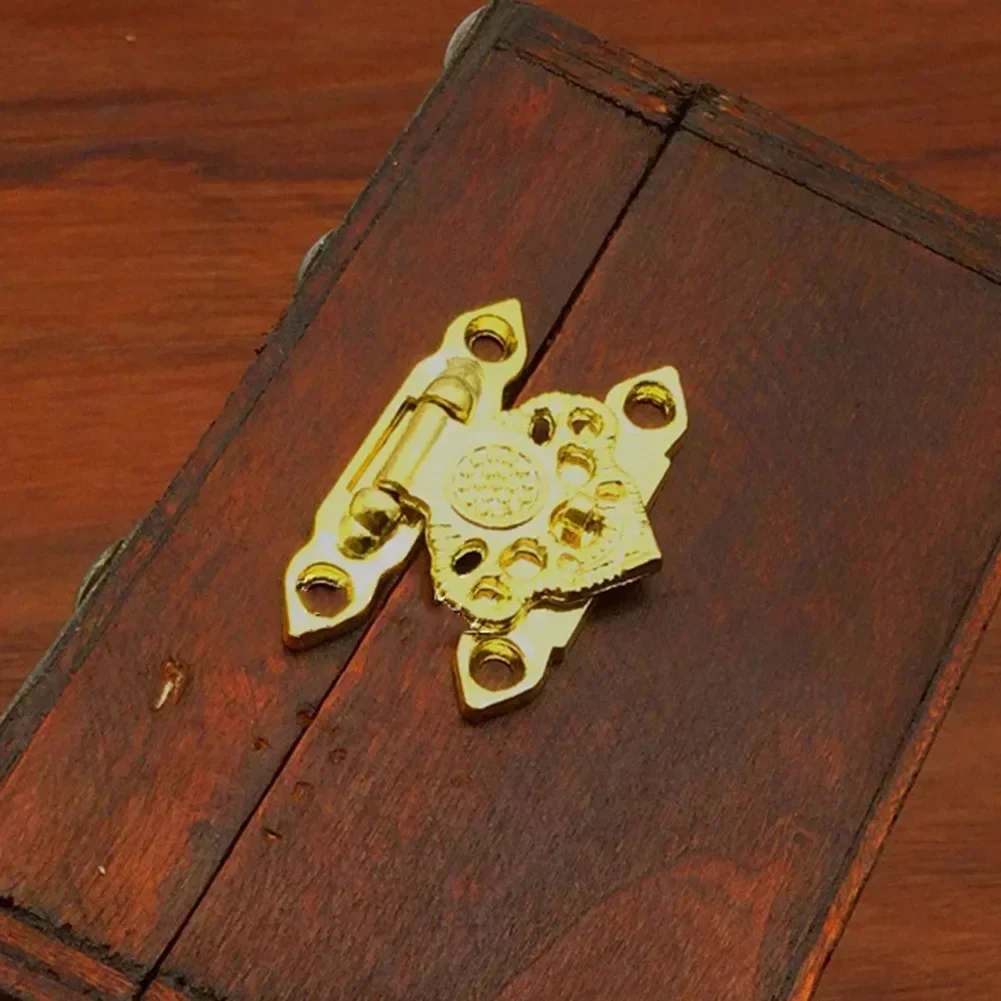 Antique BronzeGold Jewellery Box Suitcase Latch Lock Clasp Hasp Buckle, Vintage Style, Enhance the Beauty of Your Box, 4PCS