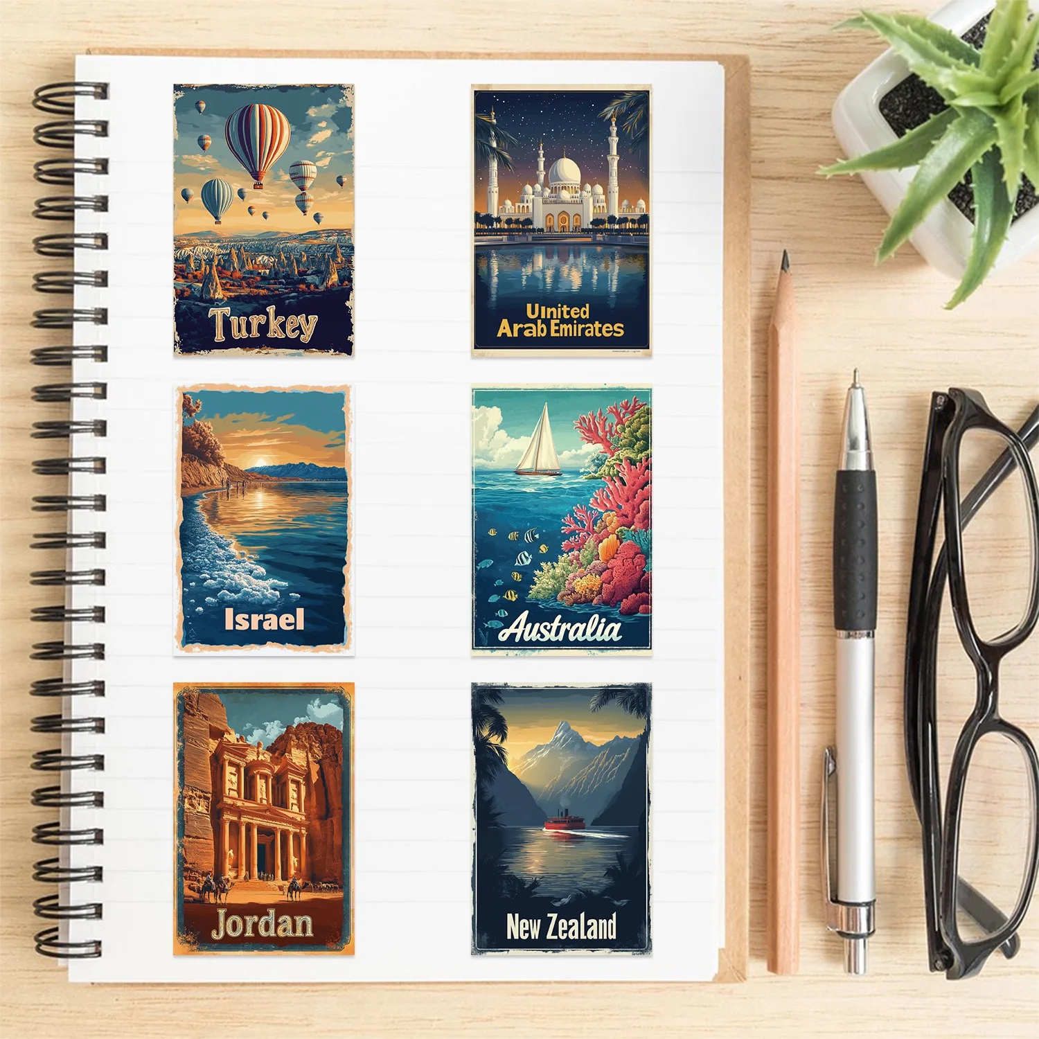 10/50PCS Vintageที่มีชื่อเสียงประเทศCity Travel Graffitiสติกเกอร์ทิวทัศน์ที่สวยงามโปสเตอร์Decalsแล็ปท็อปโทรศัพท์สติกเกอร์กันน้ํา