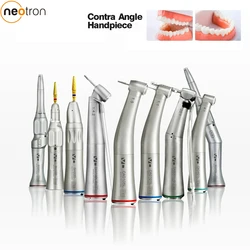 CA0142L Dental Low Speed Handpiece 1:1 Contra Angle for ø2.35mm CA Burs Push Button Straight Nose Cone Air Motor 2/4 Holes