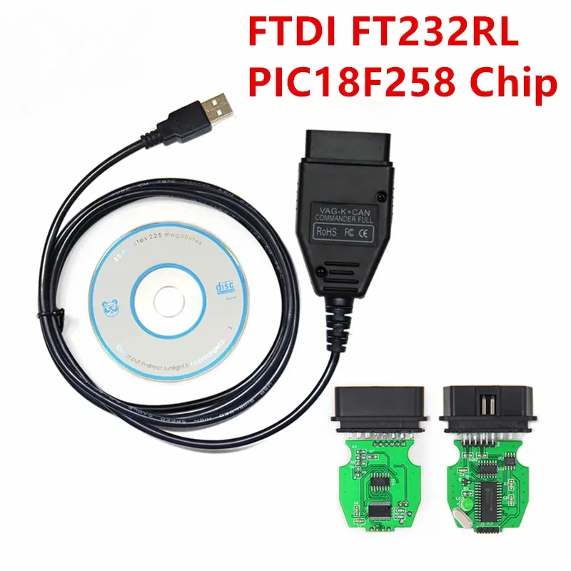 

K+CAN Commander 1.4 с чипом FTDI FT232RL PIC18F258 OBD2 диагностический интерфейс Com кабель оптовая цена