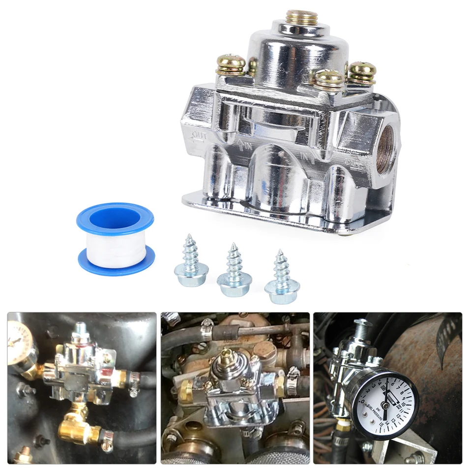 3/8 NPT Carburetor Fuel Pressure Control Fuel Pressure Regulator