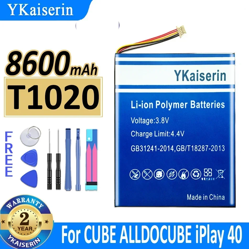 YKaiserin Battery T1020 8600mAh For CUBE ALLDOCUBE iPlay40 iPlay 40 Tablet Batteries