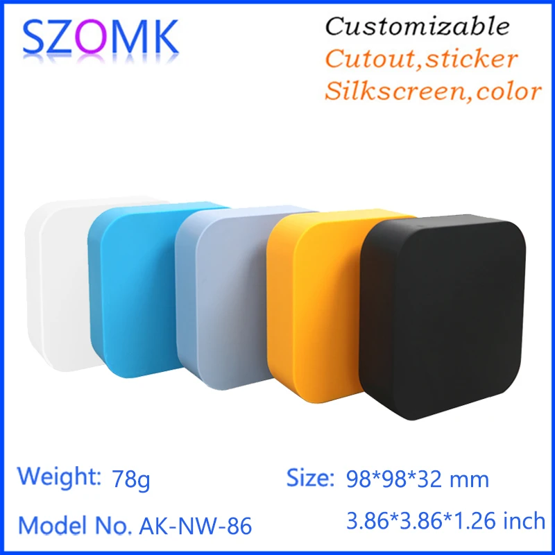 SZOMK Smart Home Plastic Enclosure for PCB Electronics Plastic Controller Box Sensor Enclosure for IOT device Instrument Housing