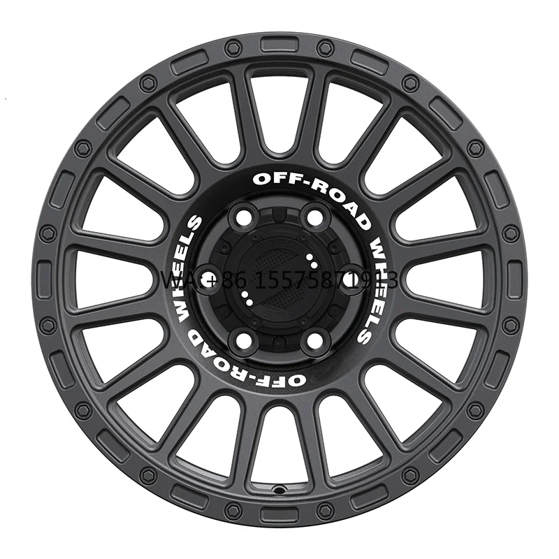 

Off Road Wheels Forged Aluminum Alloy Deep Gray Finish Radiating Spoke Design High Strength Durable for SUV Trucks Jeeps