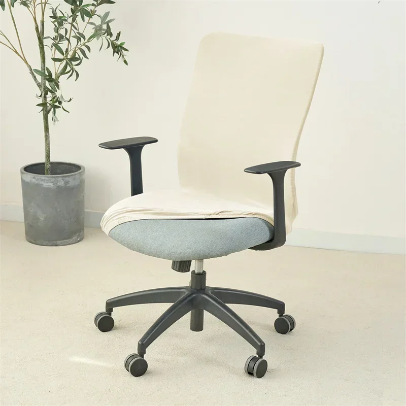 1PC Einfarbig Büro Sessel Abdeckung Stretch Spandex Computer Stuhl Abdeckungen Lift Rotierenden Stuhl Fall Funda Silla Escritorio – Detail 13