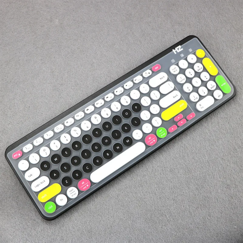 For Logitech K780 Wireless Bluetooth Keyboard Film Dustproof Waterproof Silicone Painted Protector Full Coverage Keyboard Cover