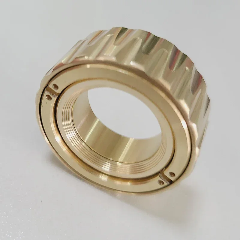 EDC Fidget Spinner Metal Adult Decompression Brass Magnetic Leisure Toys