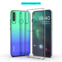 Clear Case for Huawei Y7P Ultra-thin clear Case Huawei Y7P 2020 Transparent silicone TPU Phone Back cover