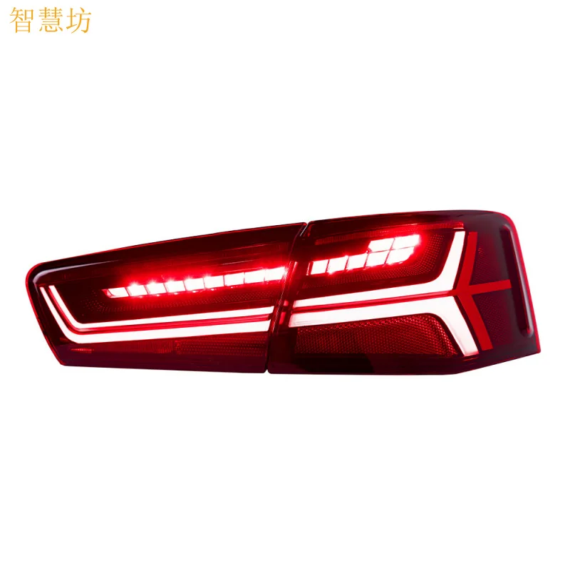 

Suitable for 2012-2015 Audi A6 Tail Light Assembly A6L C7 Modified C7 Fishbone Tail Light LED Flowing Turn Signal