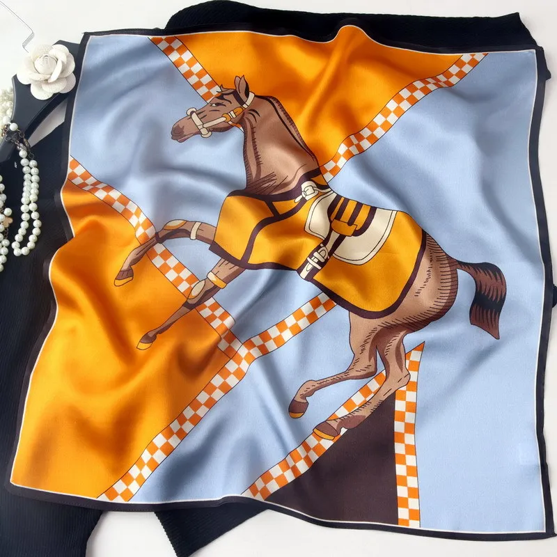 horse-print-silk-scarf-12mm-women-square-bandanas-silk-shawl-hair-neck-hand-accessories-women-foulard-femme-53cm-53cm