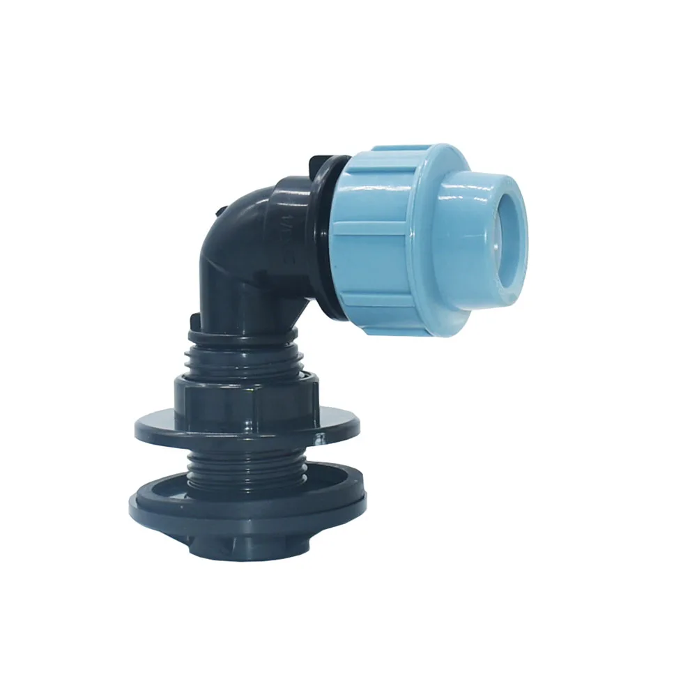 

20mm 25mm 32mm Pe Tube Elbow Rain Bucket Tank Pe Hose Adapter 90 Degree Quick Connector Hose Fitting