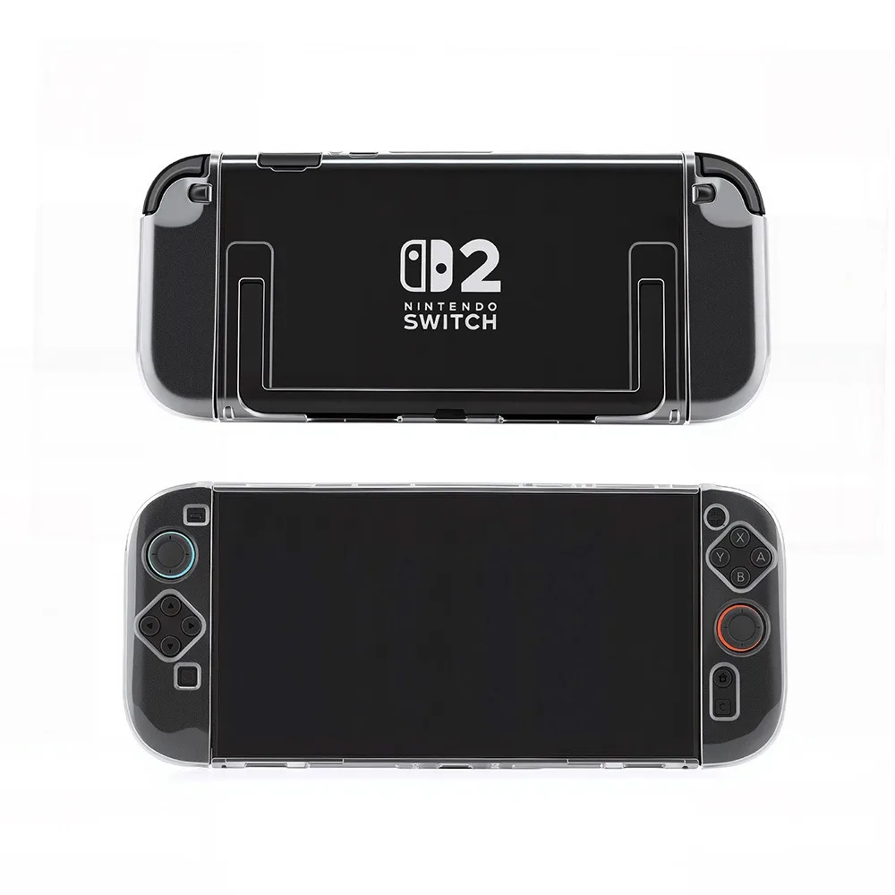 

Applicable Switch2 game console PC material crystal case anti-drop and scratch-resistant transparent TPU protective case