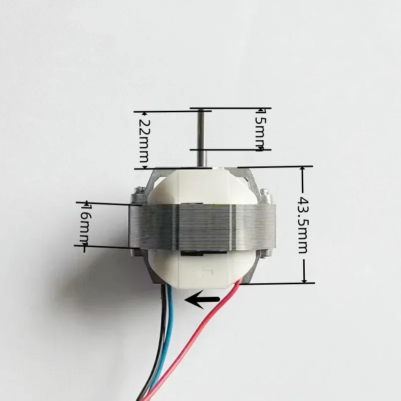 YJ58-16 Air Circulation Fan Motor Electric Fan Motor Accessories Clockwise Three Lines