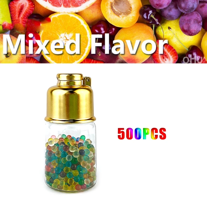 500Pcs Variety Flavor DIY Cigarette Bursting Beads Capsules Filter Tips Partner Menthol Men Gifts Smoking with Box