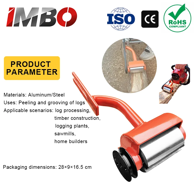 Log Debarker Chainsaw Attachment Belt-Driven Wood Peeler Tungsten Steel Blades Fits Stihl & Husqvarna Bark Remover