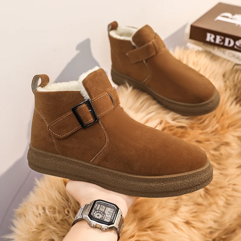 

Новые зимние высокие туфли, теплые зимние ботинки, уличная термообувь, нескользящая и прочная, LP016