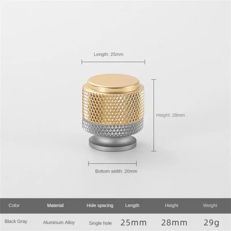 Nordic Light Luxury Gold Grey Black Handles for Cabinets and Drawers Long Knurling T-Bar Handles for Furniture Door Knob