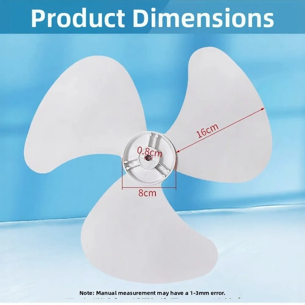 Electric Fan Parts 16 Inch 400mm Fan Blade Made of PP Plastic for Ceiling Fan Electric Fan Wall Fan Pedestal Fan White