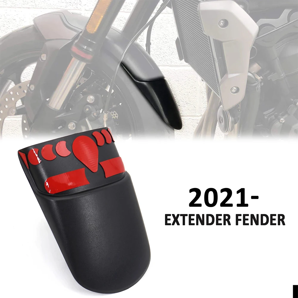 For Trident 660 Trident660 NEW 2021 Rear Fender Motorcycle Extender Mudguard Extension Splash Guard Tire Hugger Black