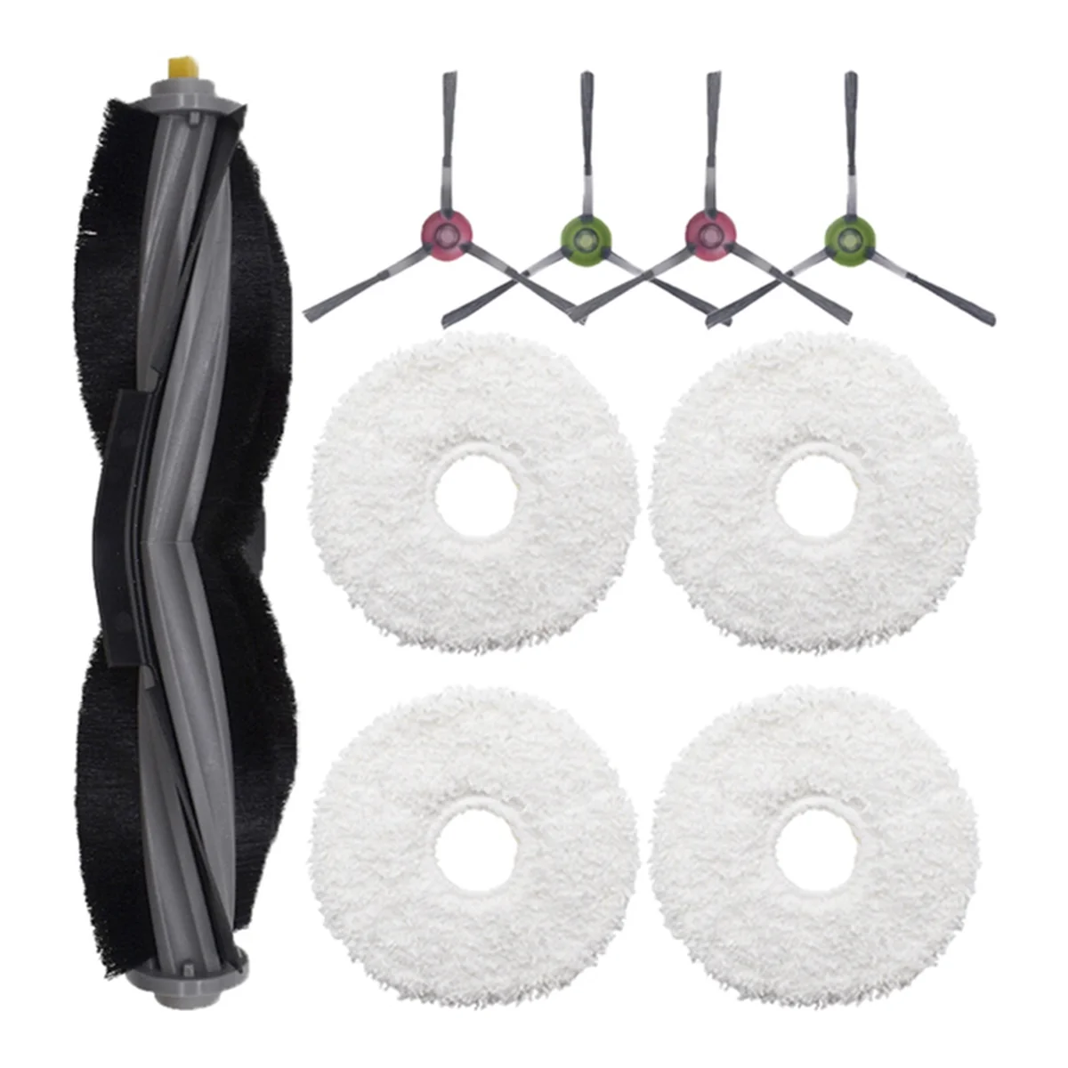 قطع غيار بديلة لملحقات المكنسة الكهربائية الروبوتية Yeedi Floor 3 Station، فرشاة جانبية رئيسية، ممسحة قماش خرقة