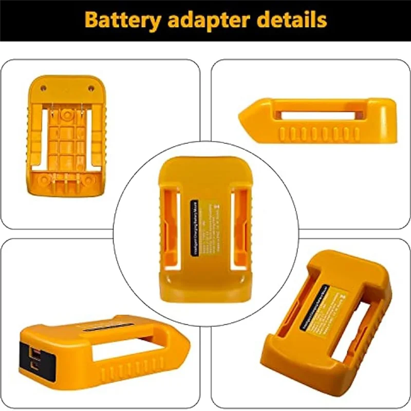 AB47-2Pack USB مهايئ شاحن لبطارية 20 فولت مع شحن سريع محول عجلة الطاقة شاحن USB (محول فقط) متين