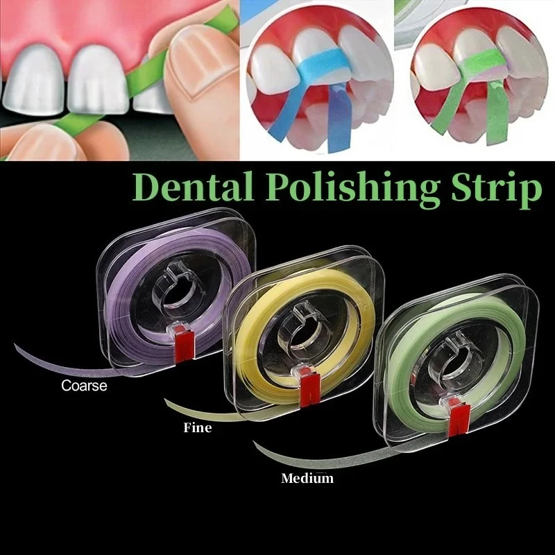

Dental Polishing Strip Roll Resin Tooth Grinding Sanding Teeth Whitening 4mm*6m