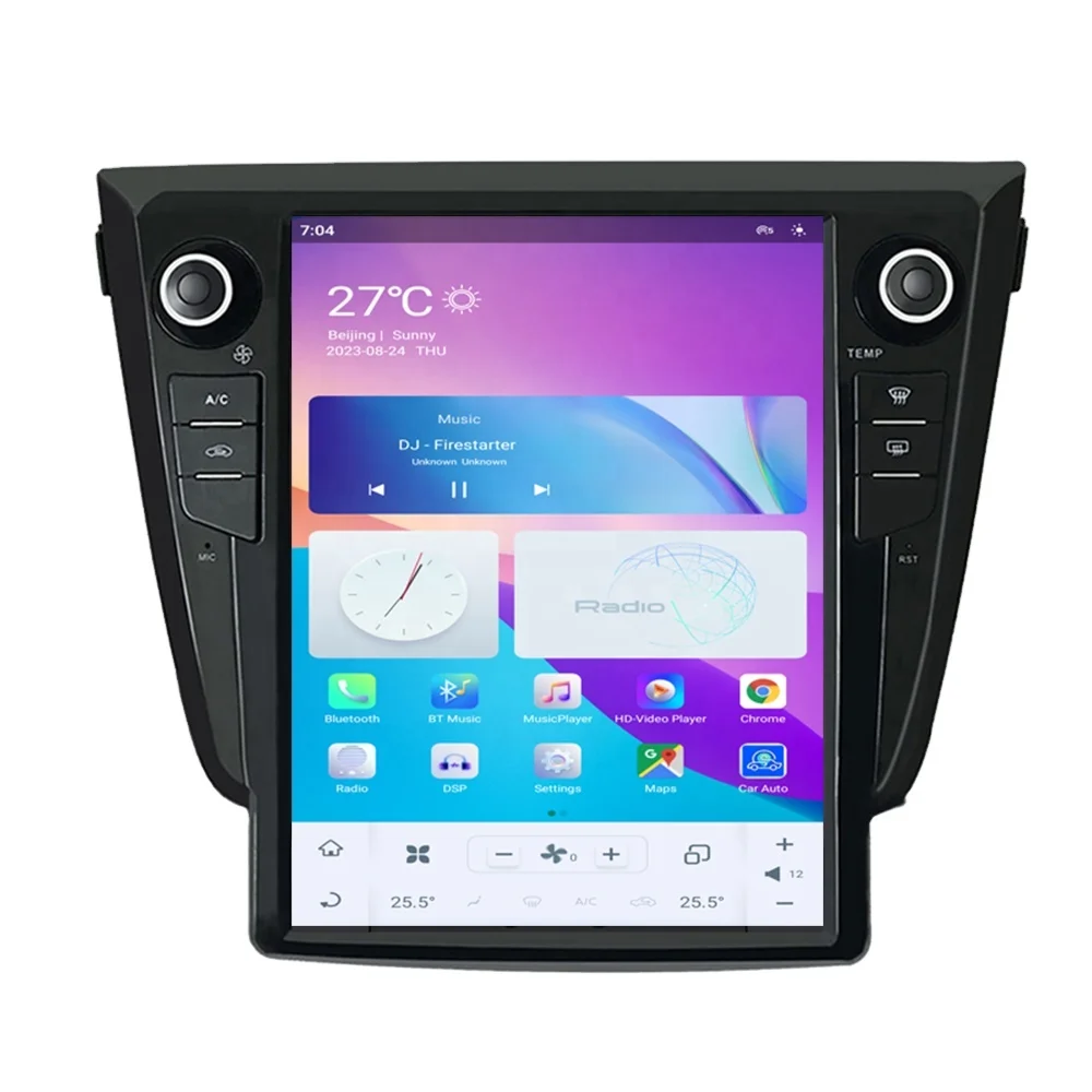 Autoradio Tesla Style 11 per Nissan X-Trail Qashqai 2014-2019 Lettore multimediale per auto Wireless Carplay 4G