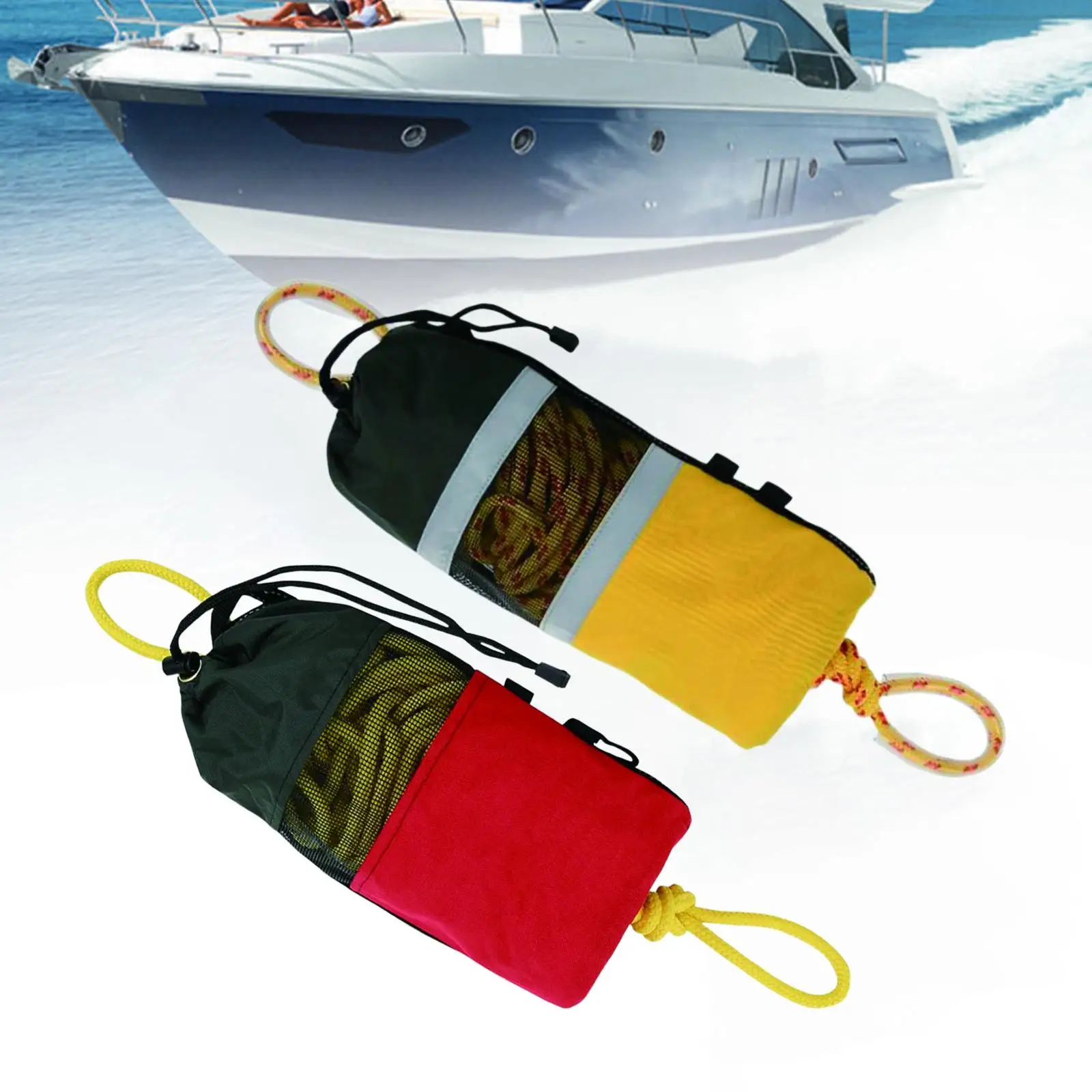 

Устройство для плавкого мешка, 49 футов, пледы для воды с веревкой для каякинга, катания на лодках, яхт, парусного спорта, плавания, каноэ
