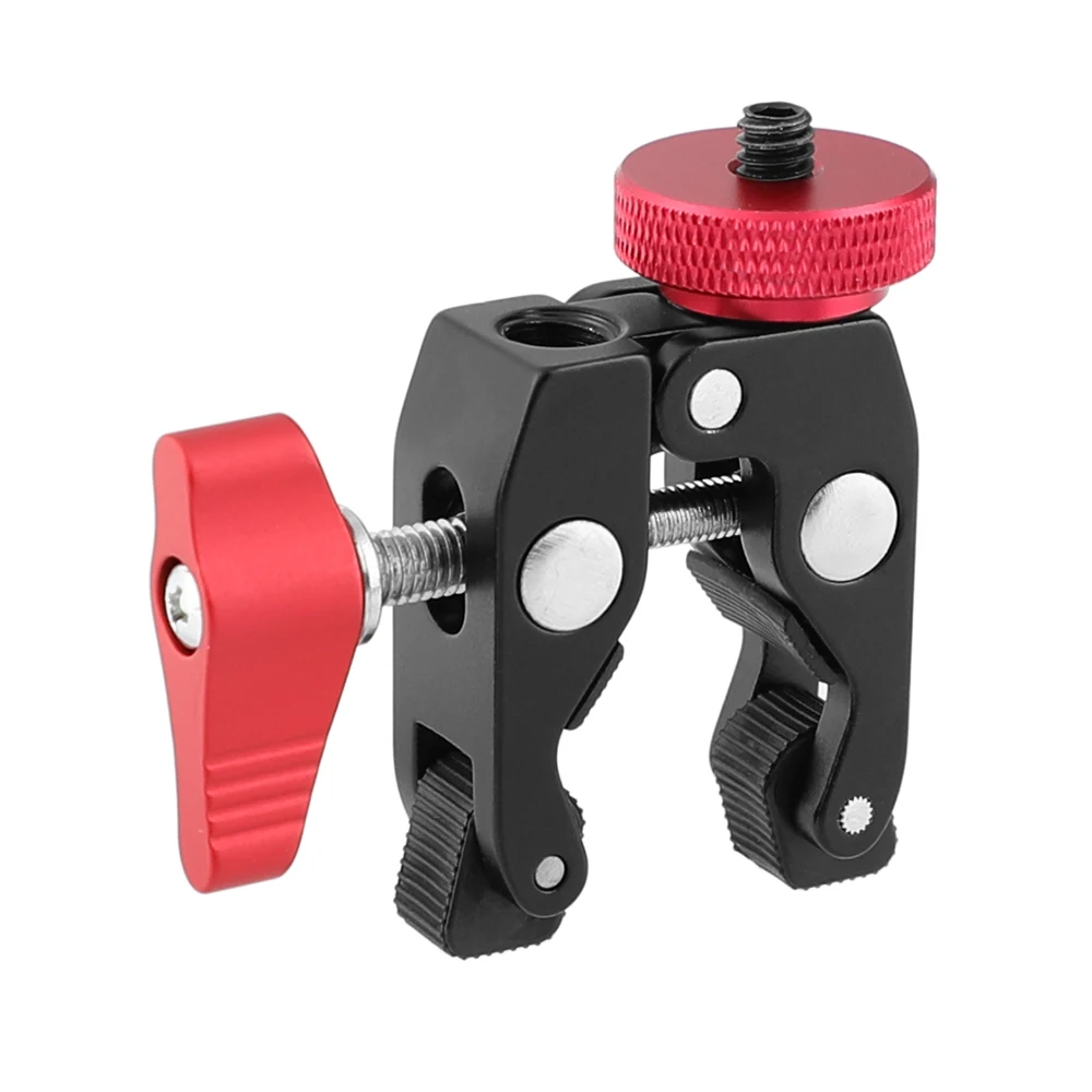 Kayulin Super Clamp & Ball Head Mount Magic Arm con adaptador de tornillo de 1/4 "a 1/4" para GPS Phone Monitor Video Light