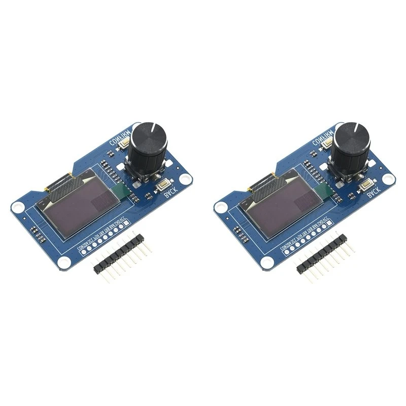 A72Z 2X Oled Display Screen Combined With EC11 Rotary Encoder Module IIC Interface For Arduino 0.96Inch