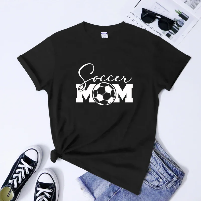 

Soccer Mom T-shirt 5XL Funny Hipster Game Day Top Tee Shirt Cute Soccer Mama Sport Team Tshirt Streetwear
