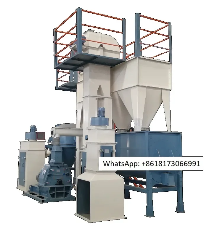 0.5-2.5t/h poultry and livestock feed production line/cattle, pig, and chicken feed processing machine/small feed factory