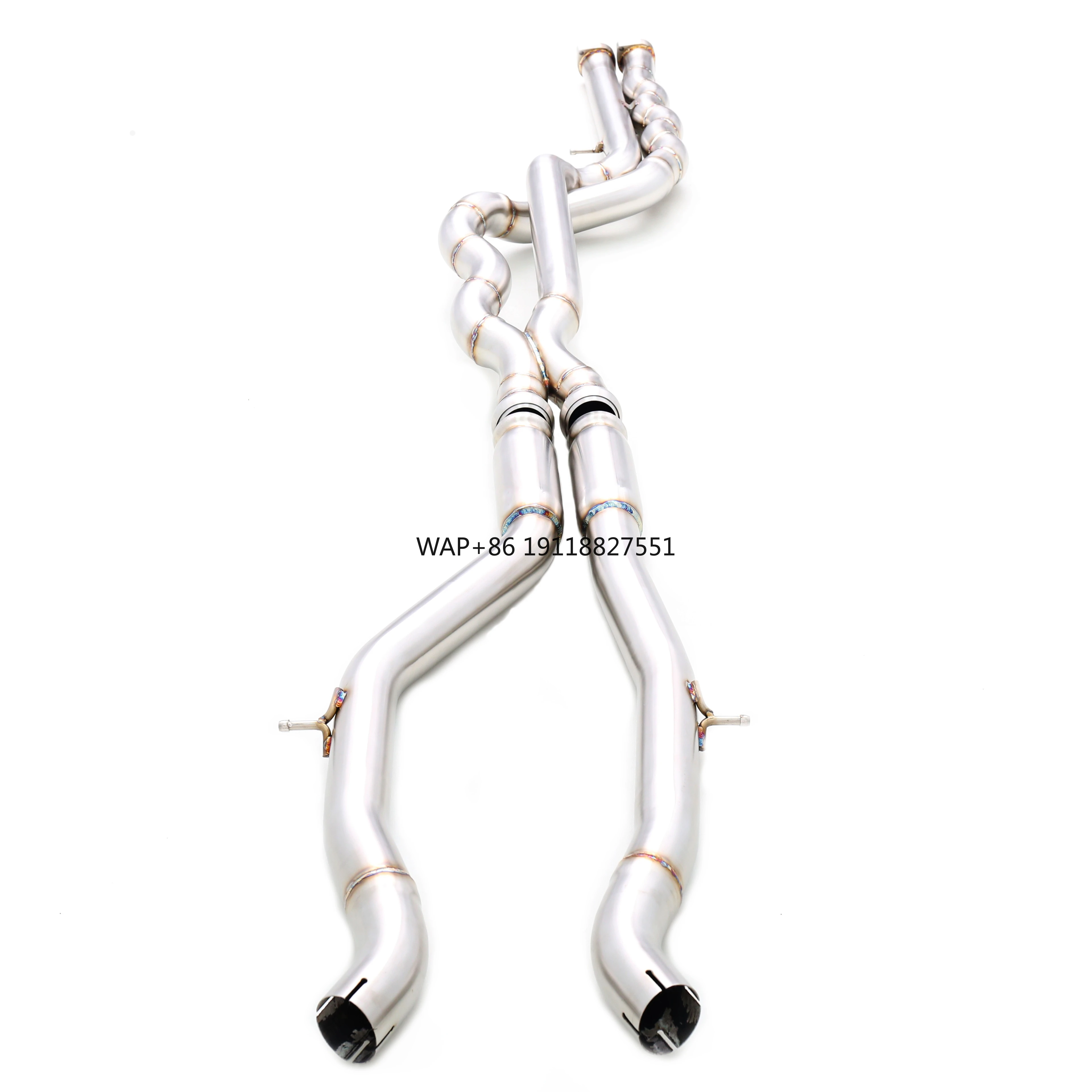 

Factory Customization for M3/M4 F80/F82 3.0T S55 Stainless Steel Equal Length Midpipe Middle Pipe