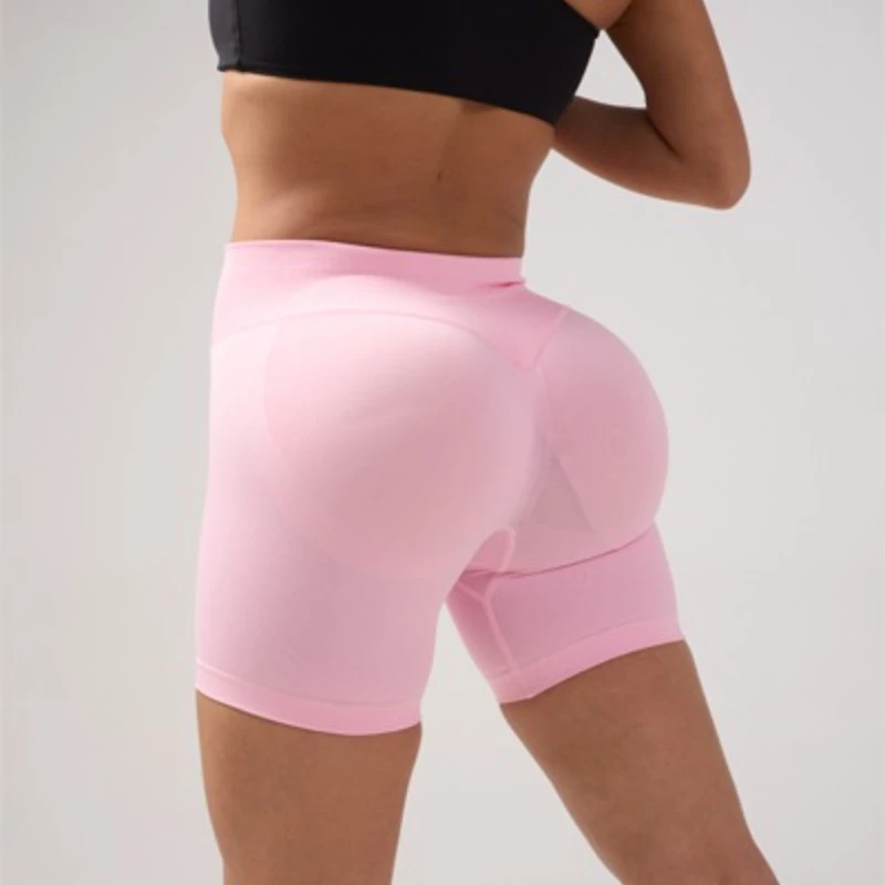 

Solid Color Women Outdoor Wear Yoga Shorts High Waist Hip Lifting Running Shorts Peach Hip Fitness Shorts Gym Fashion Short
