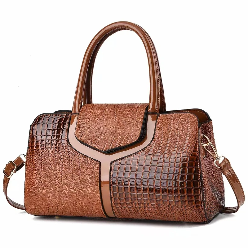 

Fashion Crocodile Pattern Women'S Handbag Large Capacity Casual Shoulder Bag Commuting Tote Bag Classic Diagonal Cross Bag Women