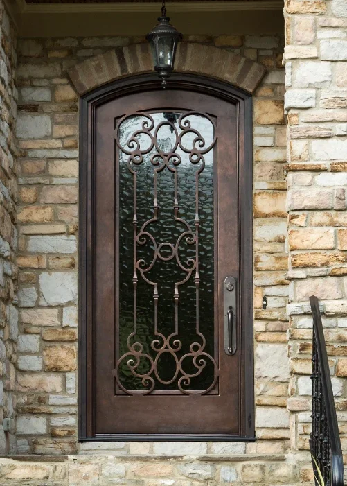 Custom Factory Wholesale Double Iron Door Designs Iron Kitchen Door Design Fancy Iron Gate Door