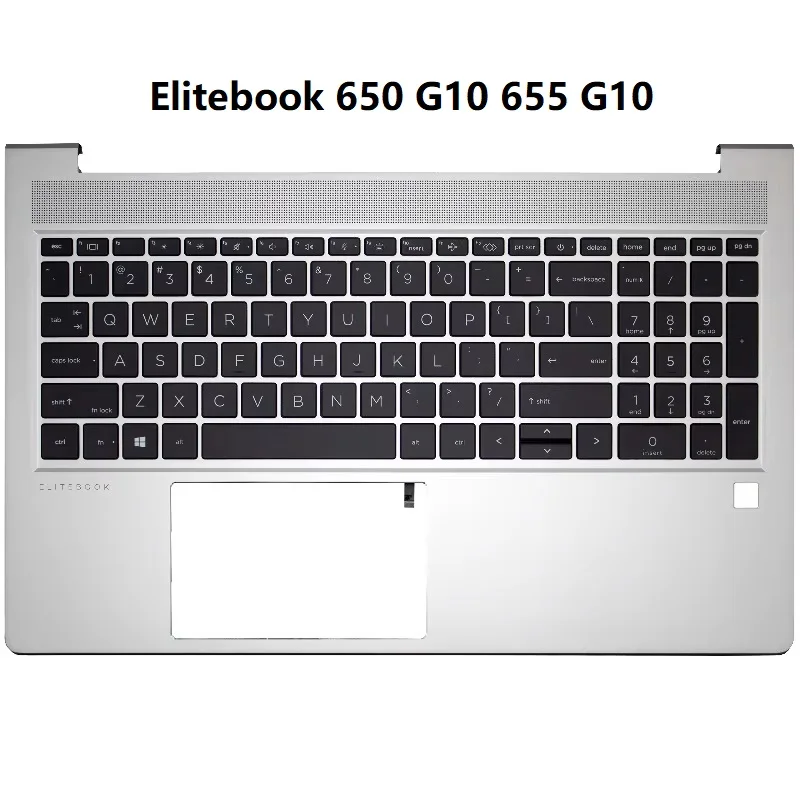 

New Original US Keyboard Top Case for HP Elitebook 650 G10 655 G10 Laptop Palmrest Upper Cover with Backlit Replacement Housing