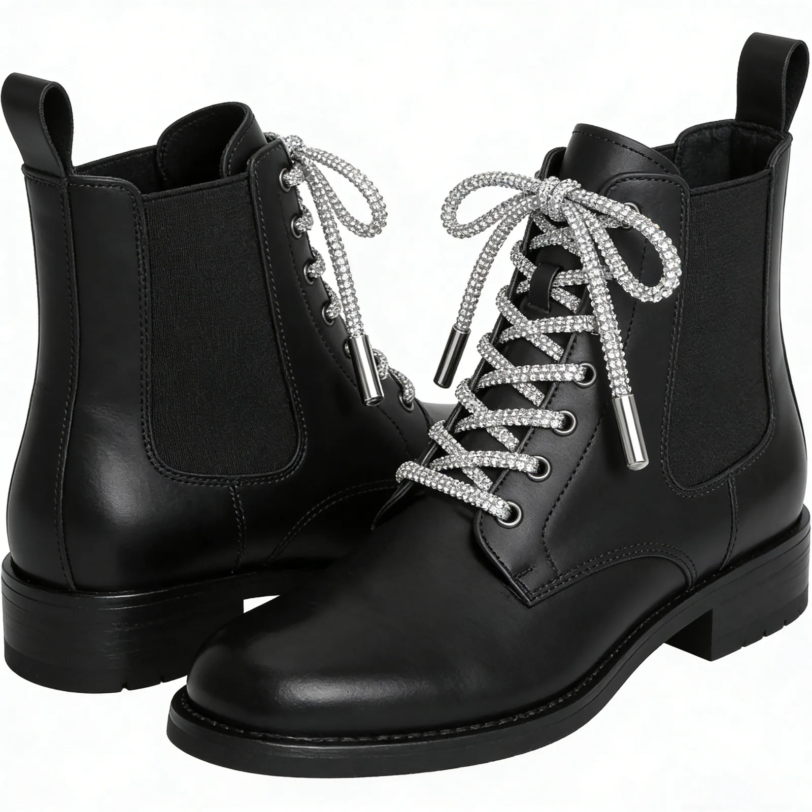 

6 шт. блестящие шнурки для обуви со стразами, глянцевые, для кроссовок, толстовок, свадебных и праздничных туфель, высоких кед