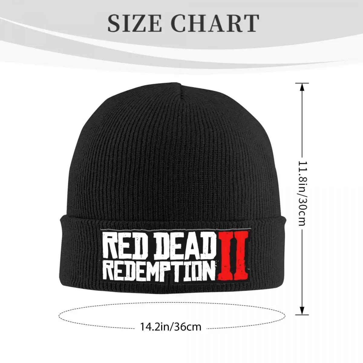 Red Dead Redemptions 2 Merch Rib Knit Cuffed Beanie For Women Men Winter Warm Bonnet Knitting Hat