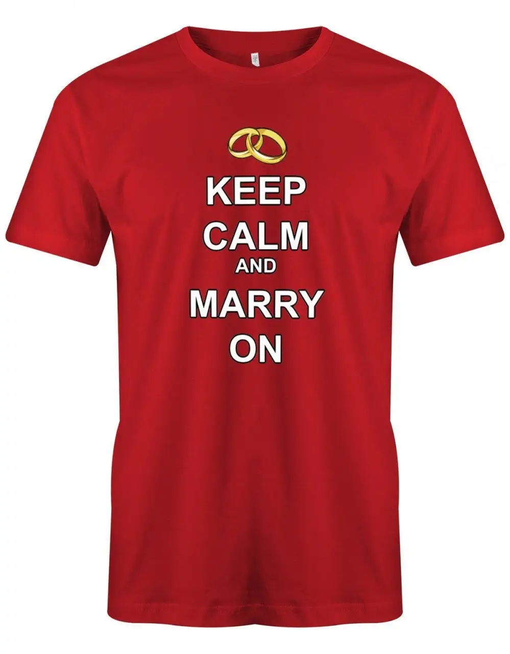 Jga T Shirt Keep Calm And Marry On Junggesellenabschied Shirts Männer