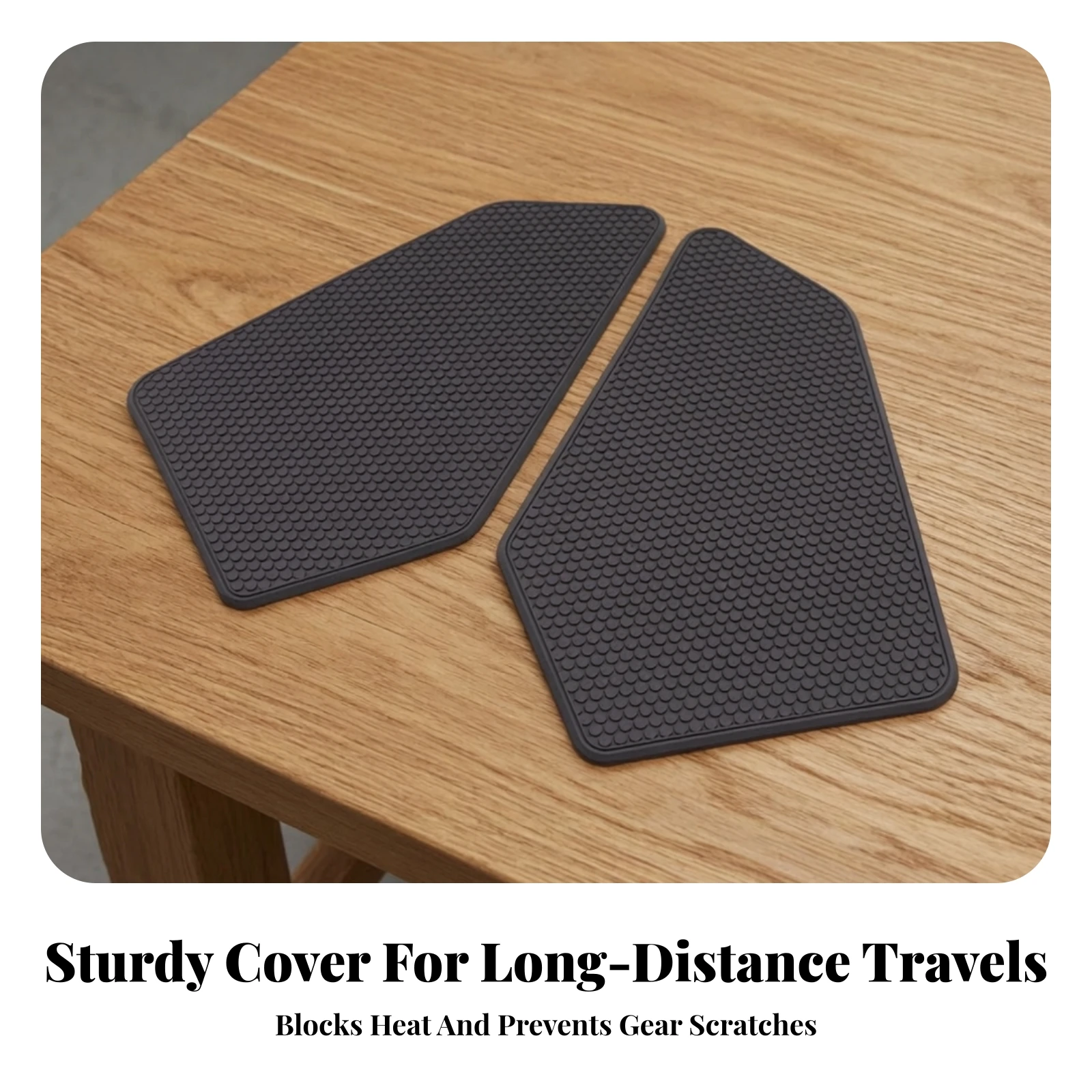 2 Pieces Fuel Tank Side Pad Shielding Motorcycle Fuel Tank Knee Pad Slim Long-Lasting for Adventure Riders, Touring