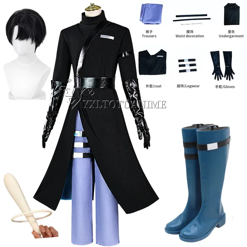 

Инопланетянин Сцена Аниме Иван Косплей Черное Сорроу Косплей Черный Парик Ролевые Вечерние Брюки Пояс Хэллоуин Карнавальный Костюм Наряд