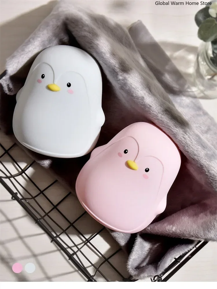 Hadiah Gratis! Penguin Sensor Sentuh LED Lampu Malam Lucu Lampu Darurat Isi Ulang untuk Lampu Dekorasi Ruangan Lampu Anime Anak-anak