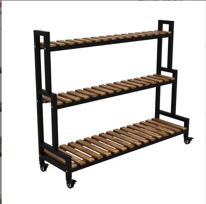 2026 Direct Wholesale Mobile Balcony Flower Pot Racks Multi-Layer Stepped Design for Home & Garden Specific Plant Flower Display