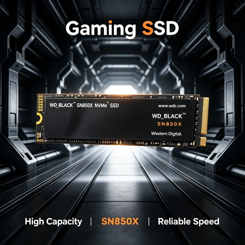 Western Digital SN850X WD_BLACK SSD Solid State Drives M.2 2280 1TB 2TB 4TB NVMe PCIe Gen 4.0x4 for Gaming Computer Laptop view 2