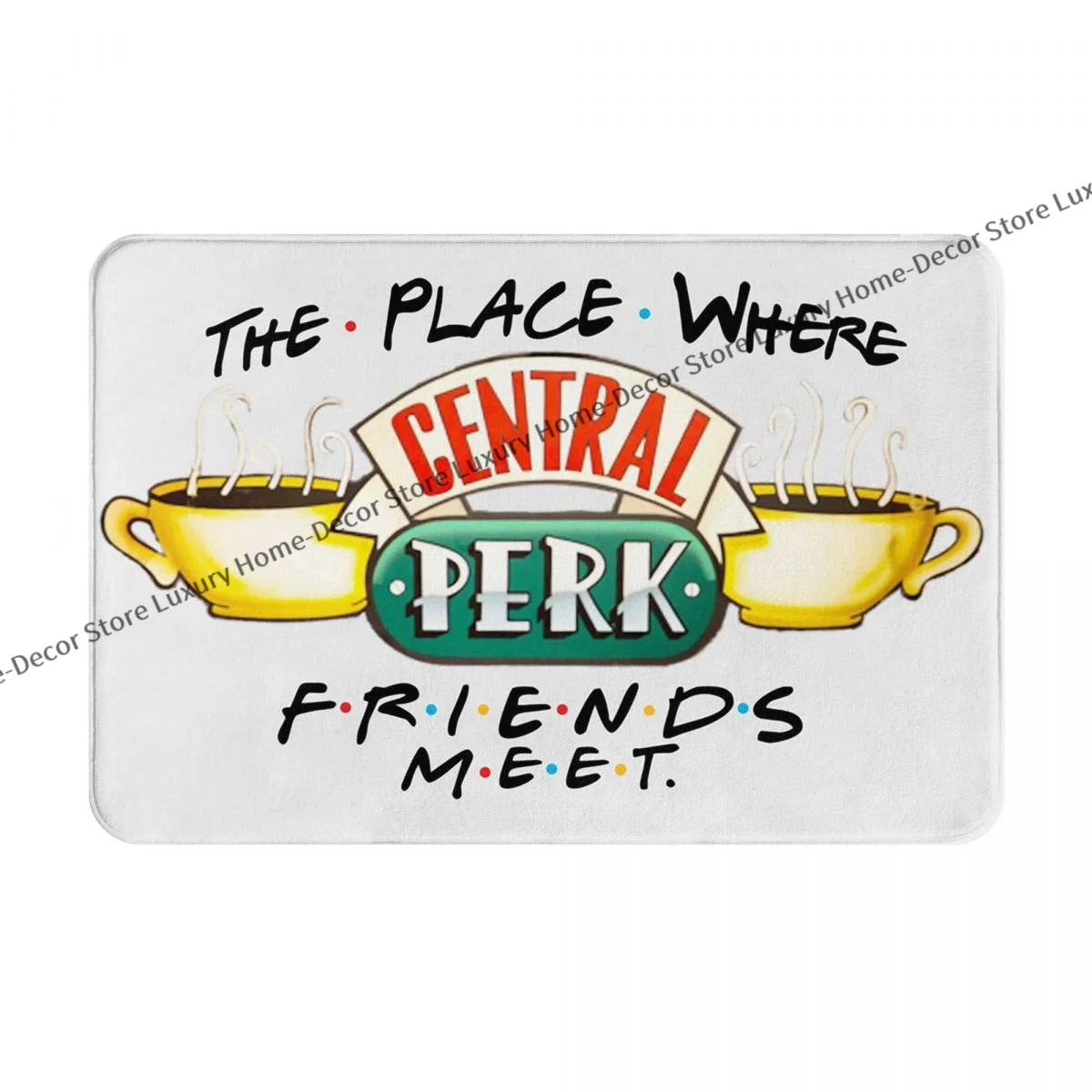 Anti-Slip Doormat Kitchen Mat Central Perk Friends Floor Carpet Entrance Door Rug Home Decorative