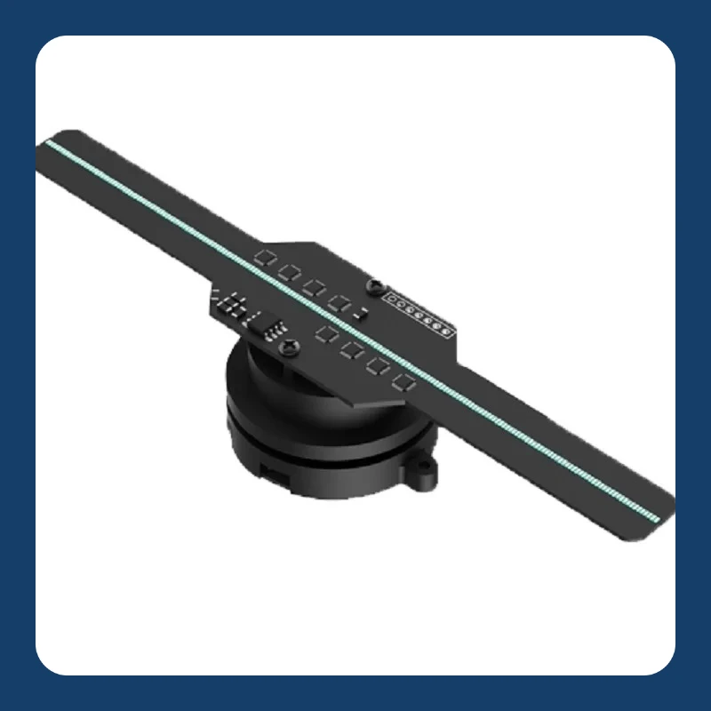 Ventilador de proyección holográfica 3D de ojo desnudo, máquina publicitaria, imagen aérea suspendida, pantalla de ventilador estereoscópico, 14cm, 1 ud.