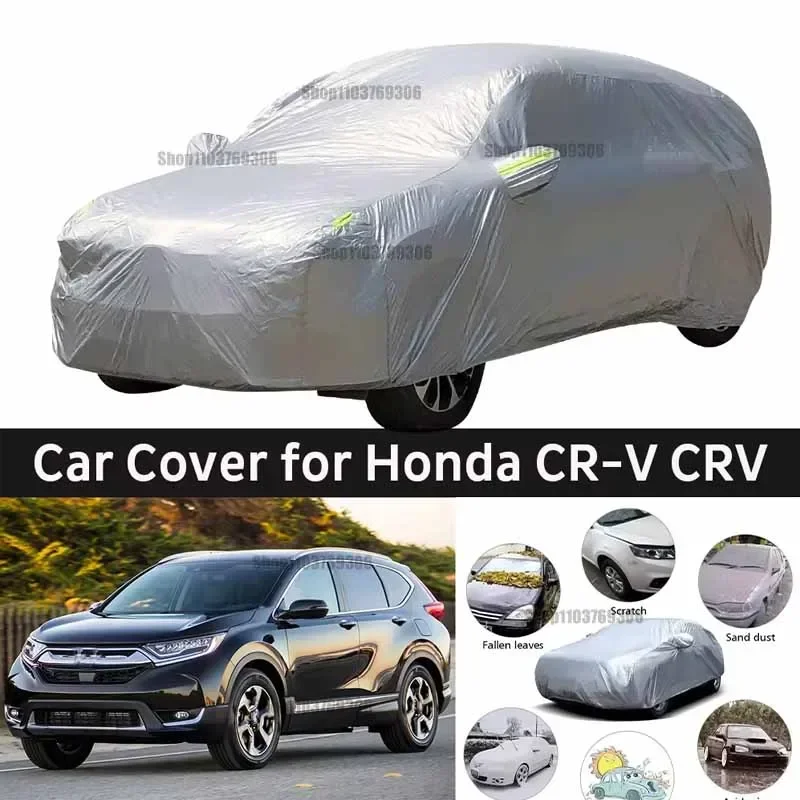 

For Honda CR-V CRV Car Cover Outdoor Anti-UV Sun Rain Snow Frost Dust Protector SUV Cover Windproof