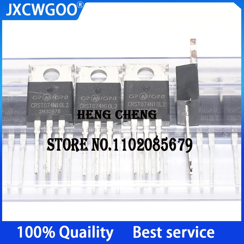 10PCS 100% Neue Original CRST074N10L2 ZU-220 Transistor de Efeito de Campo (MOSFET)